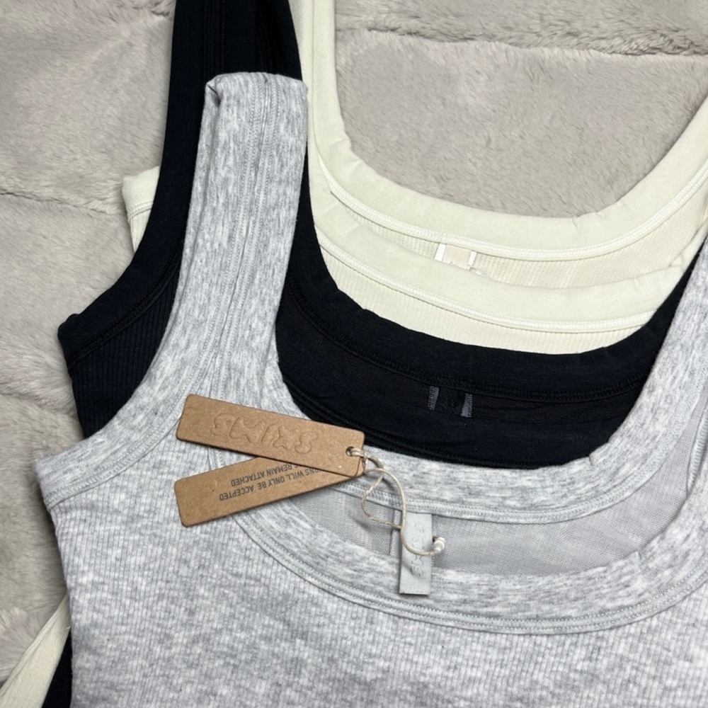 Skims Cotton Rib Onesie Romper